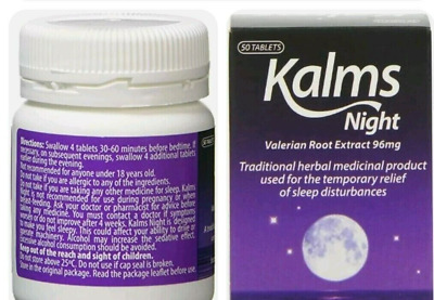 Tabletas Kalms Night - 2 x 50