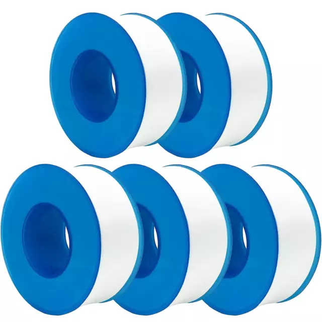 "5 Rolls Premium Teflon Tape: Plumbing, Leak Repair ,Sealant Tape (0.71"x590")
