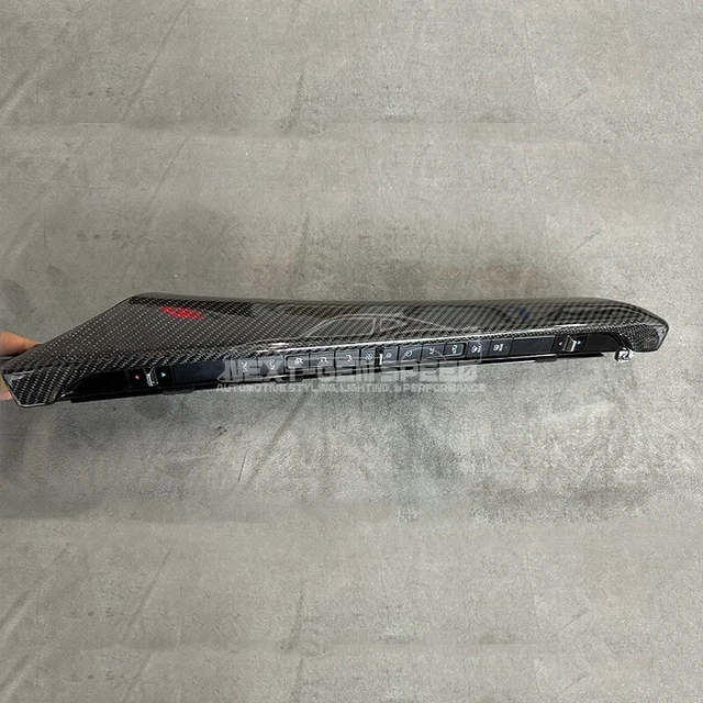 C8 CORVETTE CARBON Fiber Interior Climate Control Console Panel 2020