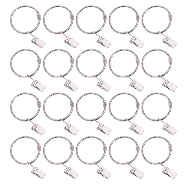 30 pz clip per tenda ferro doccia clip per binario anelli per drappeggio metallo