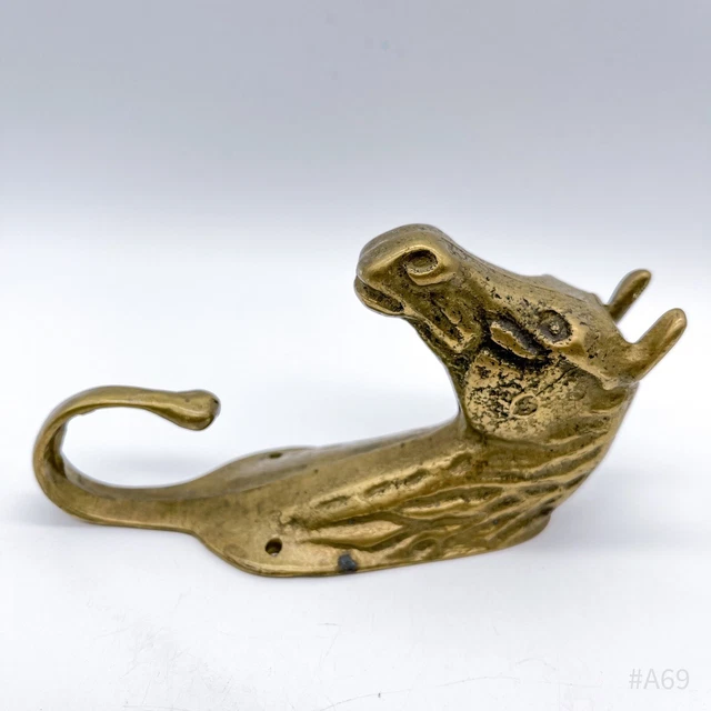 Vintage Brass Horse Head Coat Hooks, Coat Hook, Wall Hook Solid 12cm 5