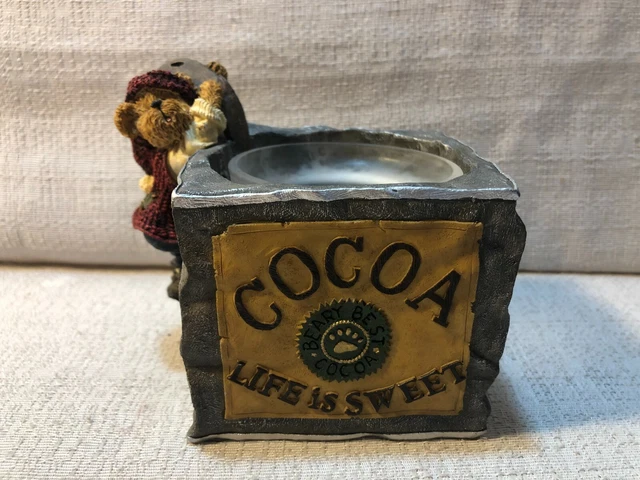 Boyds Bear Scoop Elfbeary Heaping Spoonful Votive Candle Holder Figurine 27736