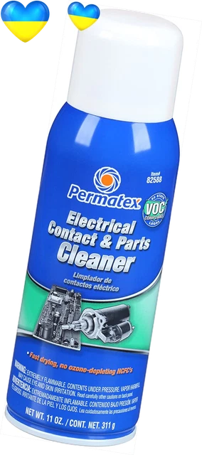 Electrical Contact and Parts Cleaner Removes Grease, Dirt, Oil, Flux, and Other