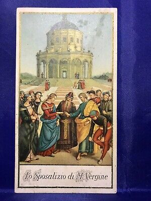 Santino Holy Card Lo Matrimonio Por Virgen Maria 1939