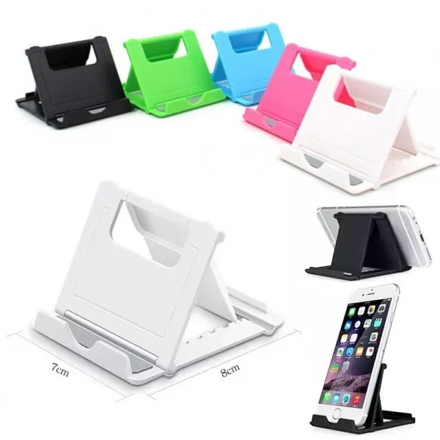 Support Téléphone Réglable Pliable Bureau Cuisine pour iPhone Samsung Xiaomi...