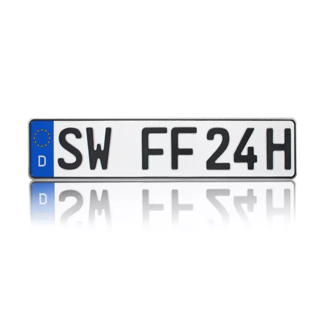 1 KFZ EU Kennzeichen Fahrradträger Autokennzeichen Nummernschild