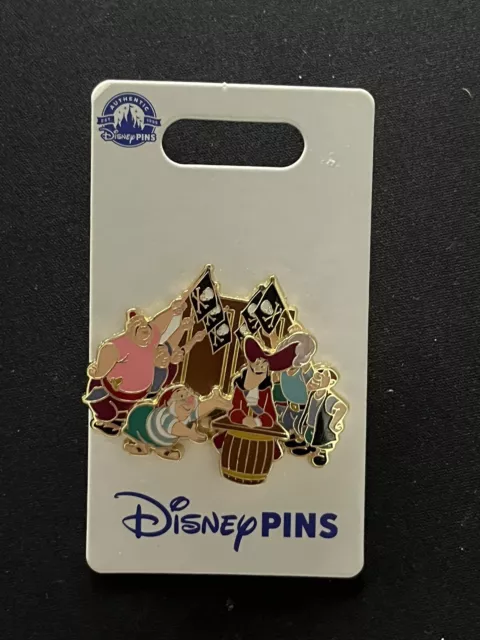 Disney Parks Disney Pin Captain Hook, Mr Smee and the Pirate Crew Peter Pan Pin