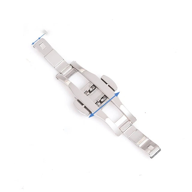 2 Fermoirs (boucles) De Bracelet De Montre En Plastique Noir - Largeur 16mm - Marque Uxcell