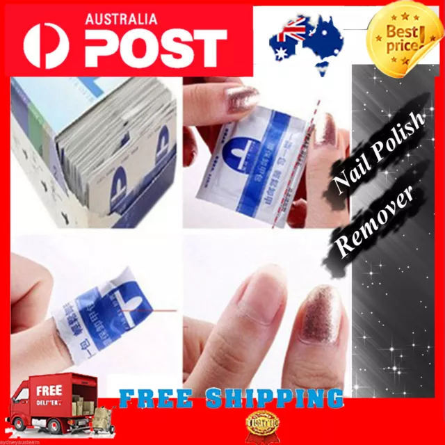 Gel Nail Polish Removers Removal Wraps Acetone Pads Foil Art Cleaner 10 /20 Pcs