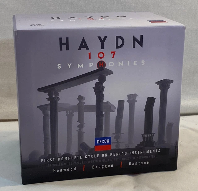 HAYDN 107 SYMPHONIES Hogwood Bruggen Dantone Decca 35 CD Box Set