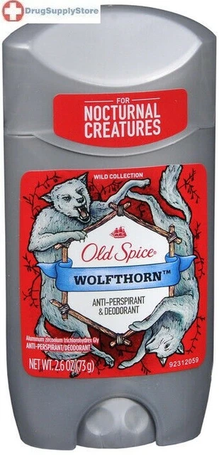 OLD SPICE WOLFTHORN Scent Men's Anti-Perspirant & Deodorant 2.6 Oz £8. ...