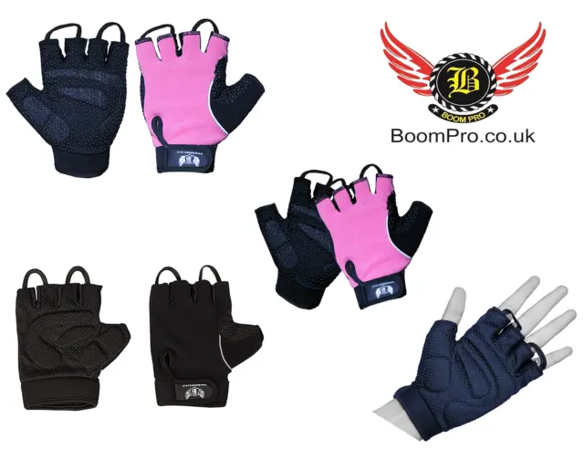 Boom Pro Weight Lifting Gym Gloves Women Workout Wrist Training Body Building AU