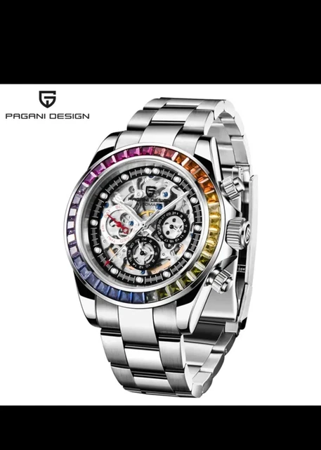 Agelocer di Affari Orologi Degli Uomini di Scheletro Orologio Automatico Tourbil