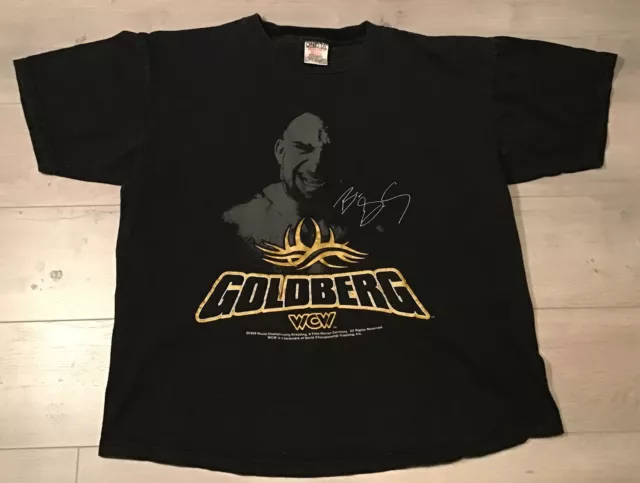 Vintage WCW Goldberg Wrestling T-Shirt XL Graphic Tee 90's 1998 Black