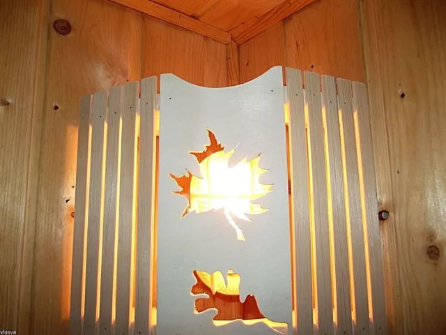 Sauna-lampenschirm Holzblendschirm Saunalampe