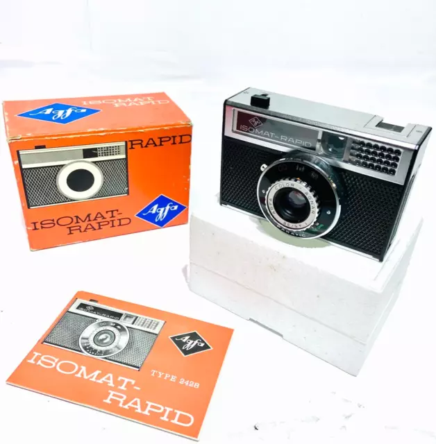 Agfa Isomat Rapid Compact Film Camera - Boxed & Mint, Vintage Film Loaded