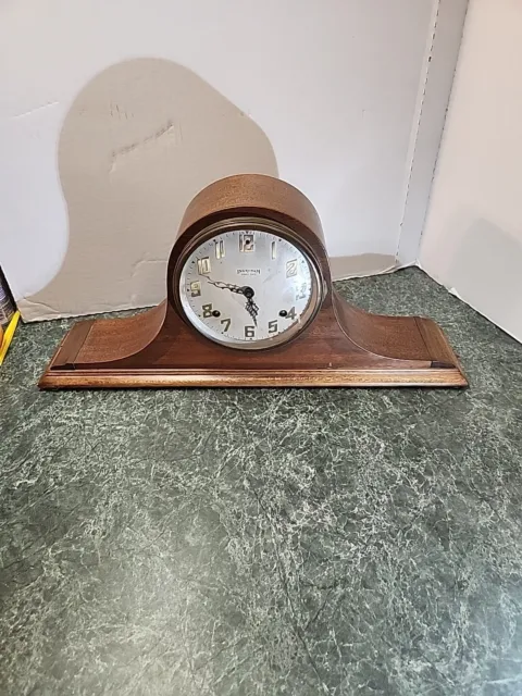 1930s Antique Ingraham Hera  Duplex 7inch  8 Day Mantle Clock