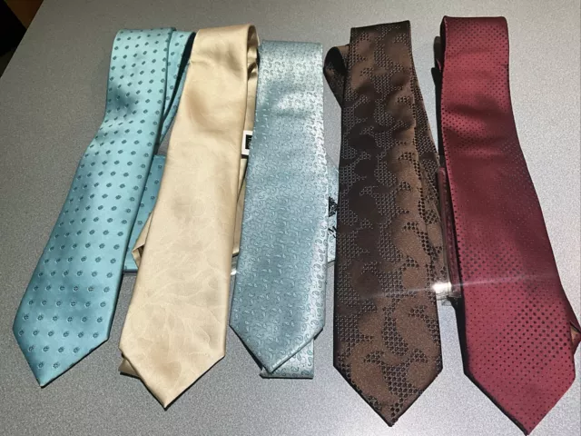 Lote de 5 corbata Imani Uomo diferentes con bolsillo cuadrado NUEVO LOTE GRATUITO #4