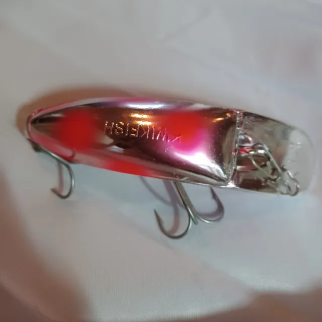LUHR JENSEN K14 Kwikfish Fishing Lure RATTLE Pink Spotted Pre