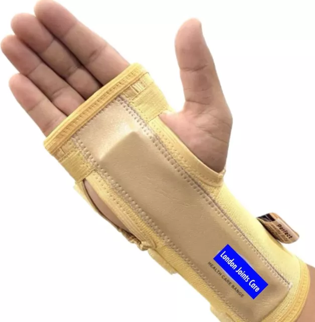 Wrist Support Brace 2 removable Splint Carpal tunnel Arthritis Right or Left NHS