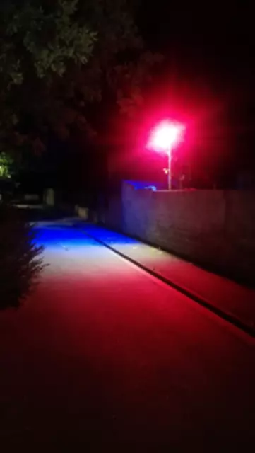 projecteur bleu/blanc/rouge 200 watts  entrepôts / façades - mats acier / galva