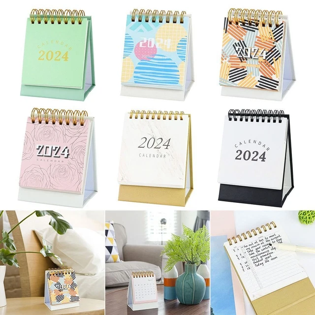MINI DESKTOP CALENDAR Paper Schedule Planner Daily Yearly Agenda Home ...