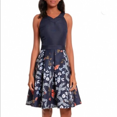 Ted Baker London Bethany Kyoto Fit & Flare Dress (size 3 = US 8)