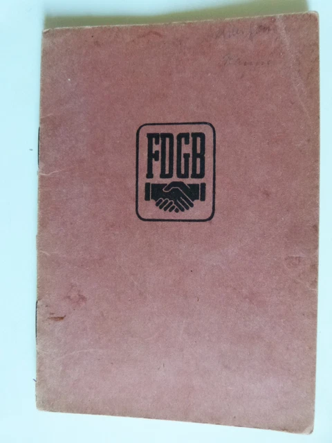 FDGB Mirgliedsbuch 1948, Beitragsmarken, DDR, Ausweis, Dokument, Ostalgie
