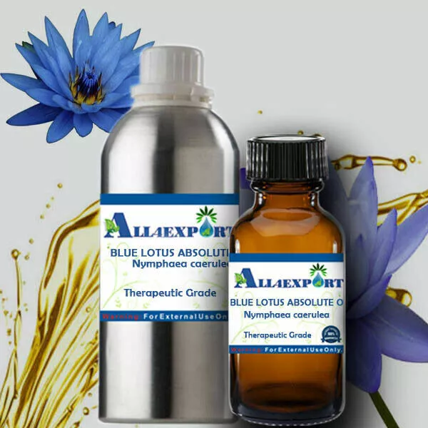 PURE BLUE LOTUS ABSOLUTE Nymphaea caerulea NATURAL AYURVEDA HERBAL FRAGRANCE