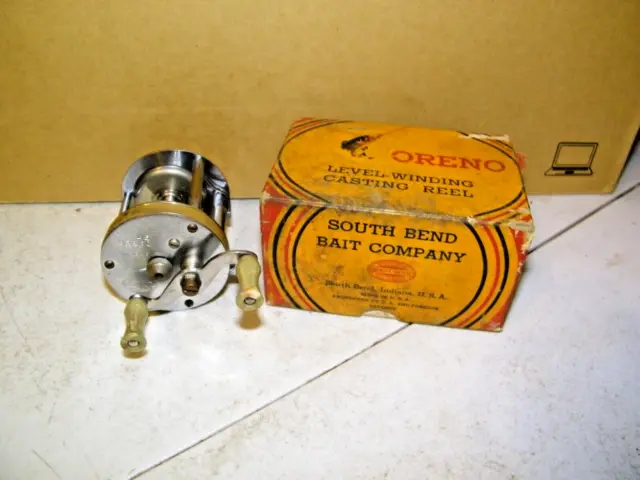 VINTAGE SOUTH BEND Oreno No.45 Level-Winding Casting Reel in Box $49.99 -  PicClick