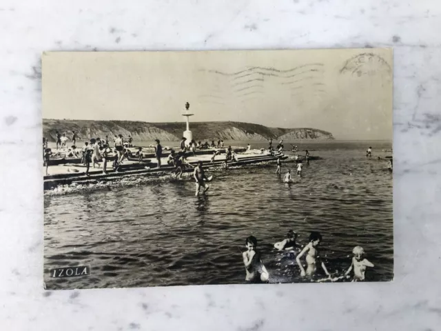 Vecchia Cartolina Izola Slovenia Old Postcard