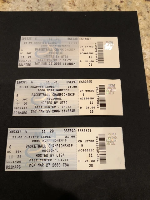 NCAA Final Four Tickets Woman’s Regional Final Four 2006 LSU STANFORD