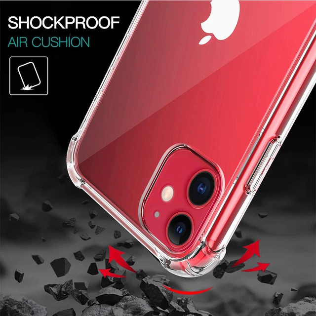 CLEAR Case For iPhone 12 13 14 15 Pro Max Mini 11 XR XS SE 6 7 8 Plus Shockproof