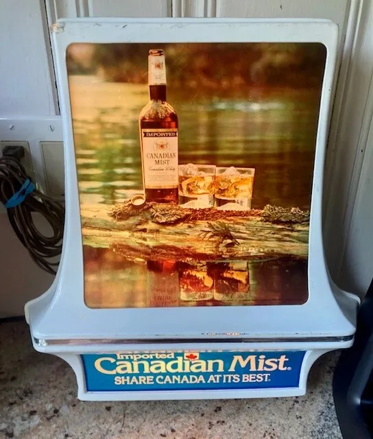 Vintage light Canadian Mist Bar Sign Share Canada at its best Pub Decor