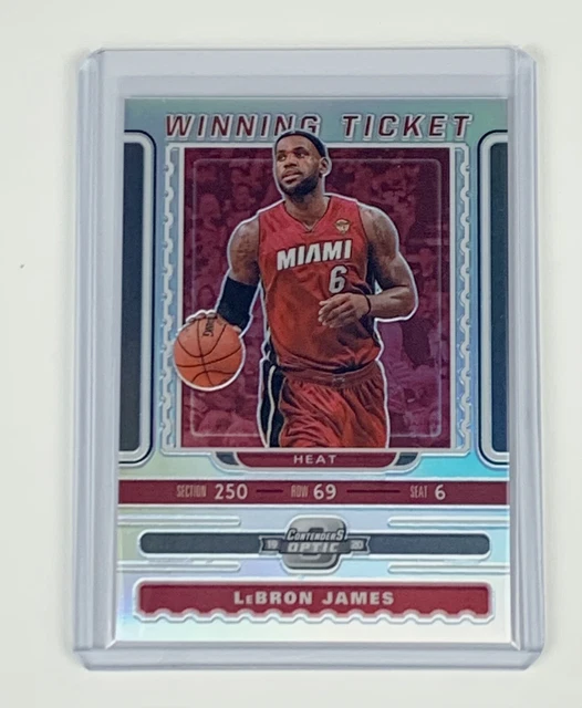 Lebron James 2019-20 Panini Contenders Optic Winning Ticket Silver Prizm