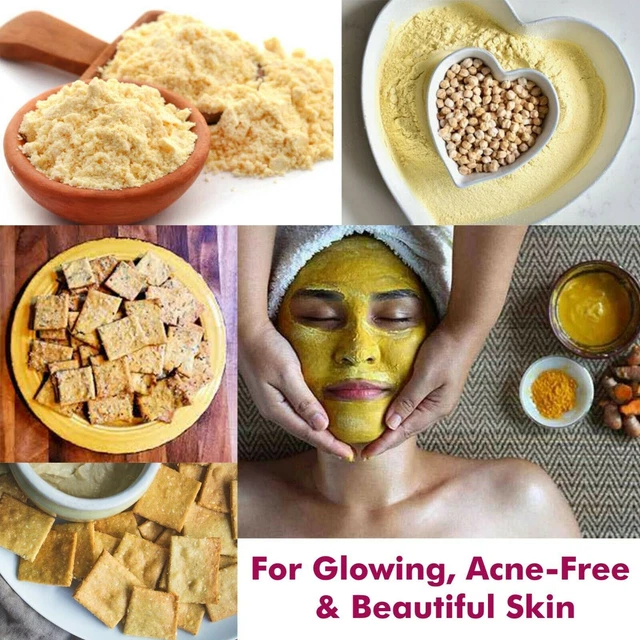 ORGANIC GRAM FLOUR Besan Chickpea Flour Pure Garbanzo Bean For Face
