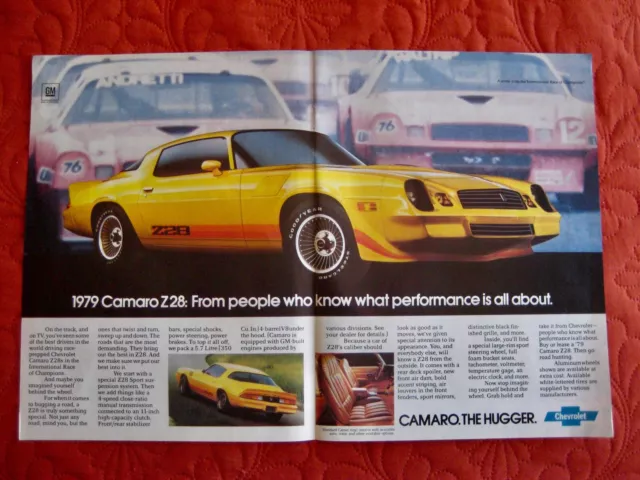 1979 Chevrolet Camaro Z28 - Original Print Car Ad - Excellent Condition