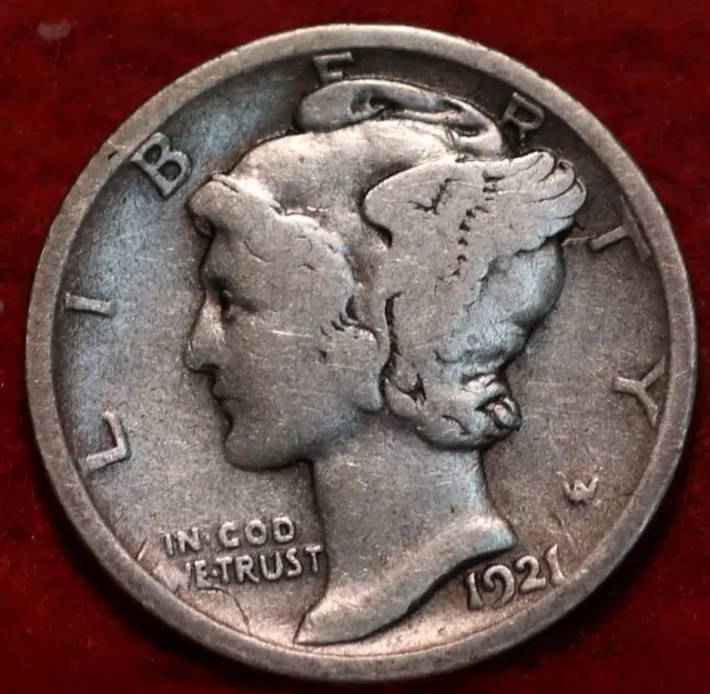 1921-D Denver Mint Silver Mercury Dime