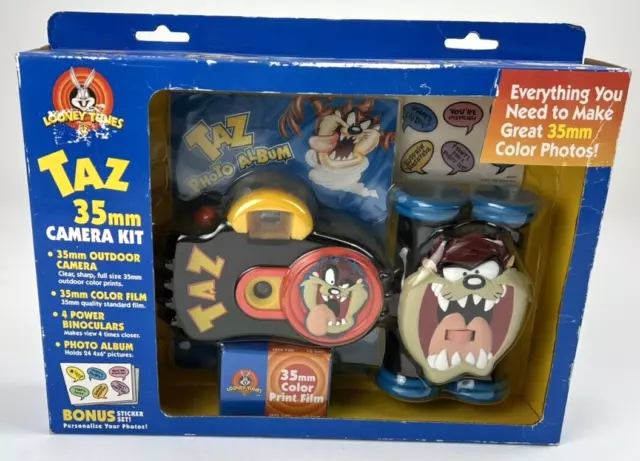 Vintage 1999 Warner Brother's WB Looney Tunes Taz Devil 35mm Camera Kit