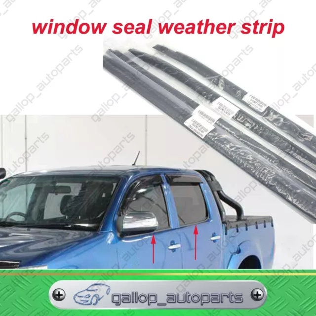 For Toyota Hilux Cab 2005-2015 Window Glass Seals Door Belt Weather Strip AU NEW
