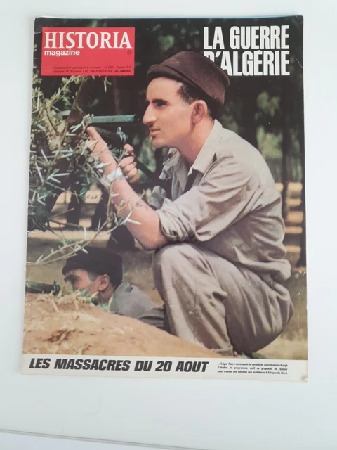 Magazine n° 206 HISTORIA Spécial LA GUERRE D'ALGERIE-Jules TALLANDIER 1971