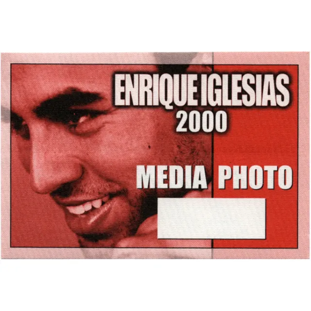 Enrique Iglesias 2000  concert tour Photo Backstage Pass
