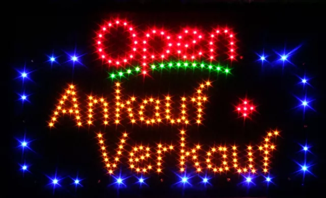 Open Ankauf + Vendita LED Insegna Luce XXL Al Neon Pubblicità Targa Luminosa