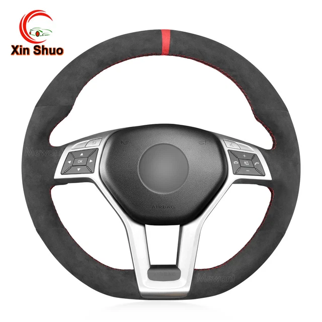 ALCANTARA STEERING WHEEL Cover for Mercedes Benz AClass W176 A45 AMG