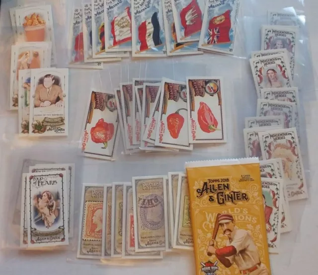 2018 Topps Allen & Ginter Mini Inserts You Pick UPick From List Lot