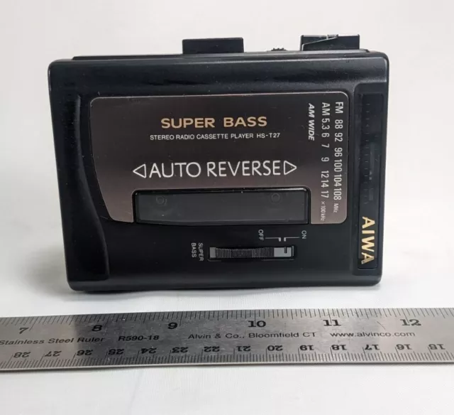 Aiwa Walkman Stereo Cassette Recorder Player HS-T27A
