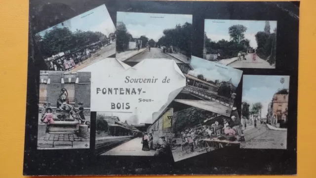 CPA 94 - Souvenir de FONTENAY SOUS BOIS - Multivues - 1908