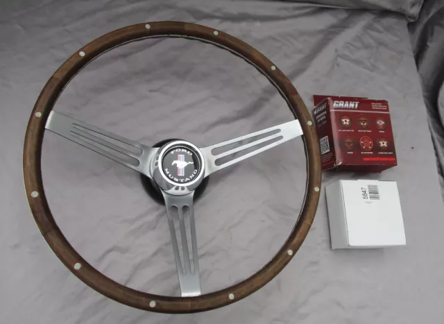 Original 60's-70's Shelby Accessory Real Wood Steering Wheel Real Deal AWESOME!