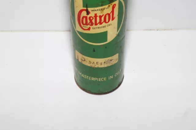 Vintage Retro Öldose ÖL Dose Oil Castrol für Deko - GETRIEBE OEL - selten! 3