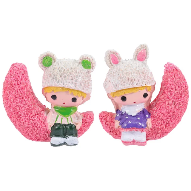 1 par de resina estatua pareja romántica topper boda figura decoración pastel decoración